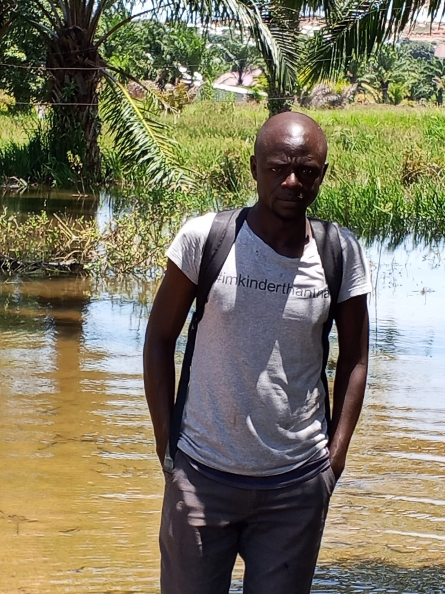 Hudu Hamis during community work in Kigoma